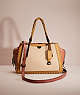 COACH®,RESTORED DREAMER IN COLORBLOCK WITH WHIPSTITCH,Ivory Multi/Pewter,Front View