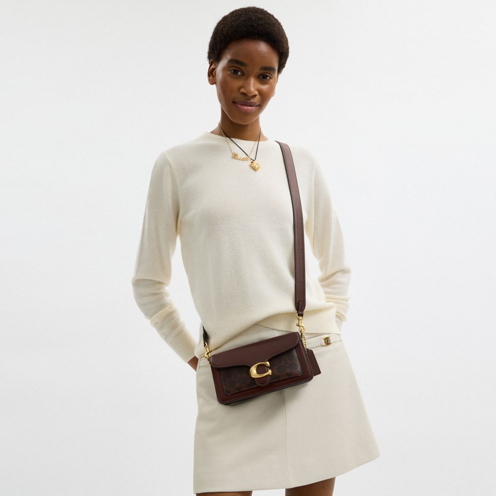 Coach Tabby Shoulder Bag 20 In Signature Canvas In Multi