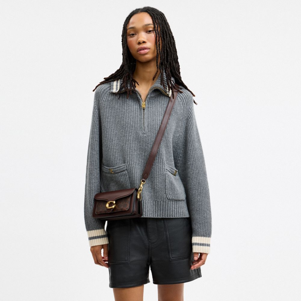 Женские сумки Coach Tabby Shoulder Bag 20 In Signature Canvas — фото 8