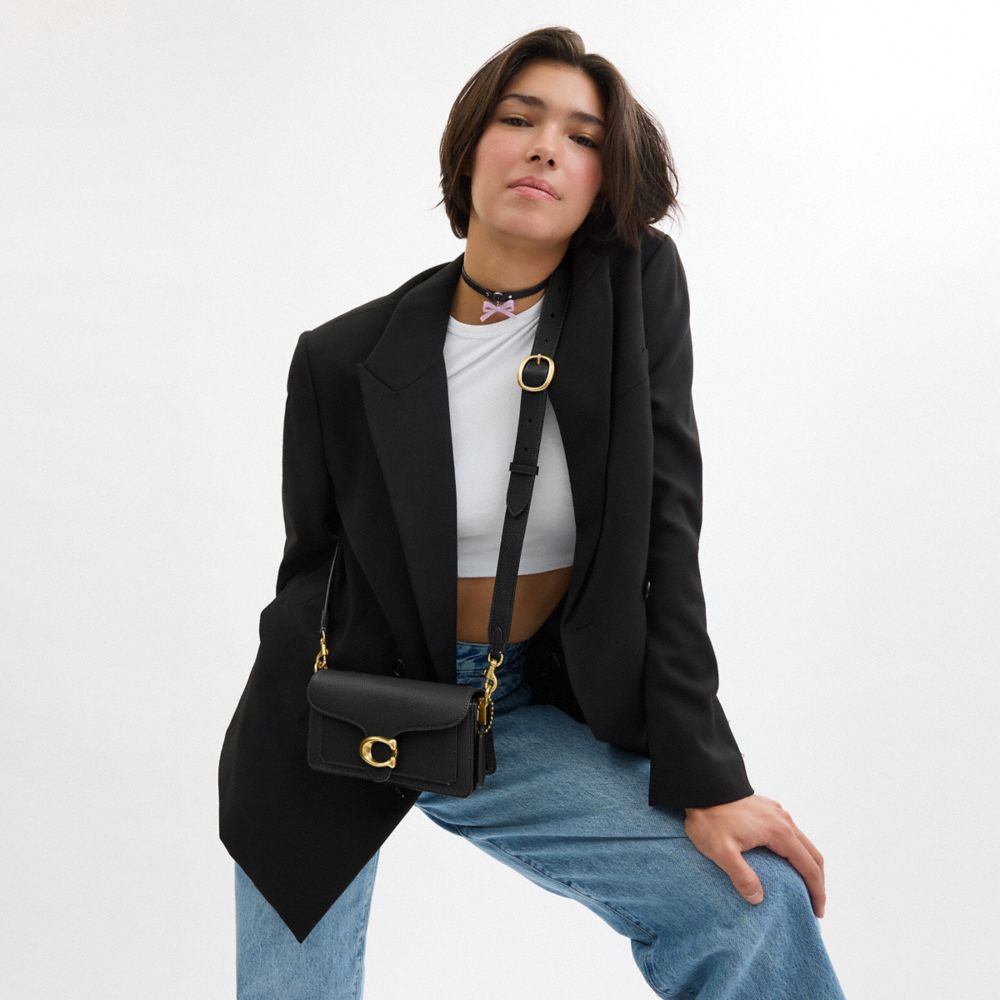 Coach Tabby Shoulder Bag 20 In Brass/black