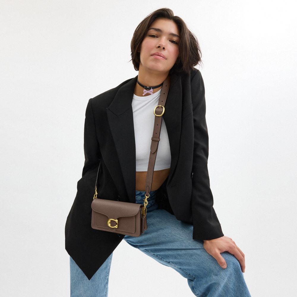Coach Tabby Shoulder Bag 20 In Brass/dark Stone