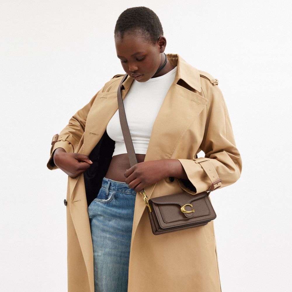 Coach Tabby Shoulder Bag 20 In Brass/dark Stone