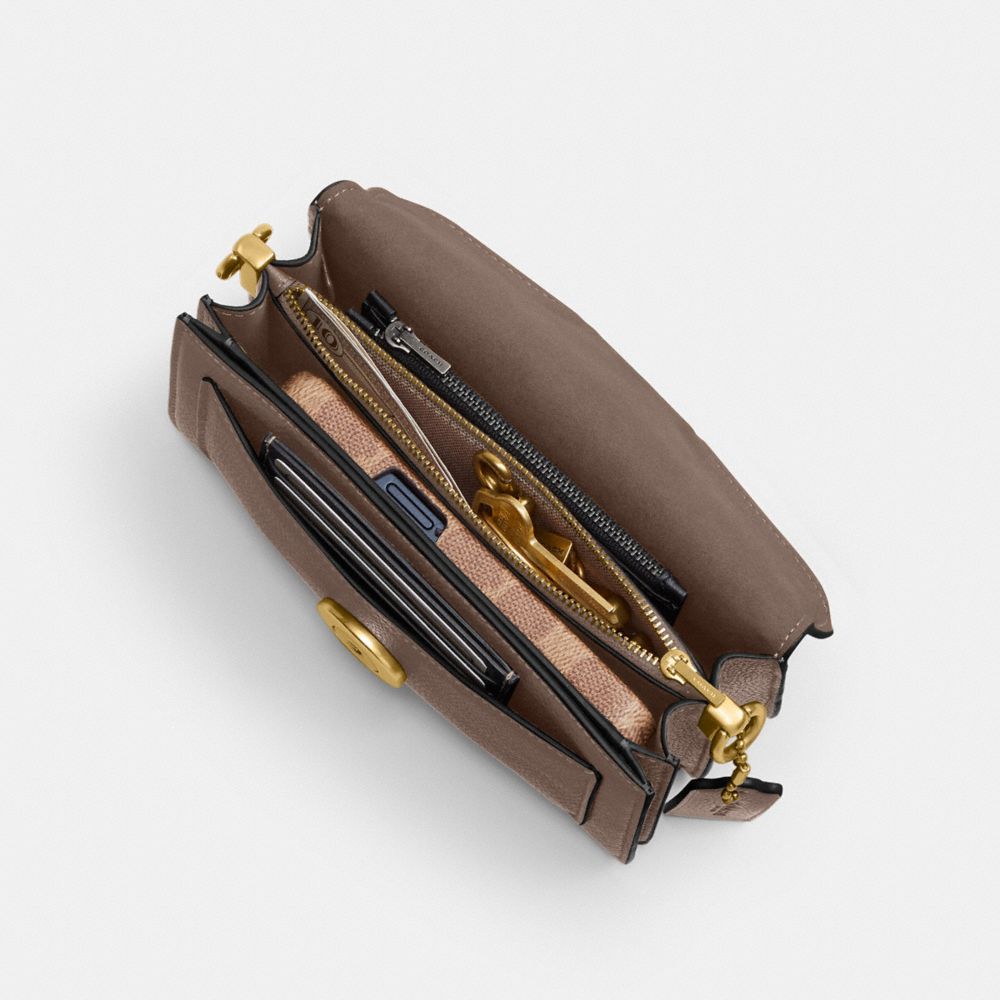 Coach Tabby Shoulder Bag 20 In Brass/dark Stone