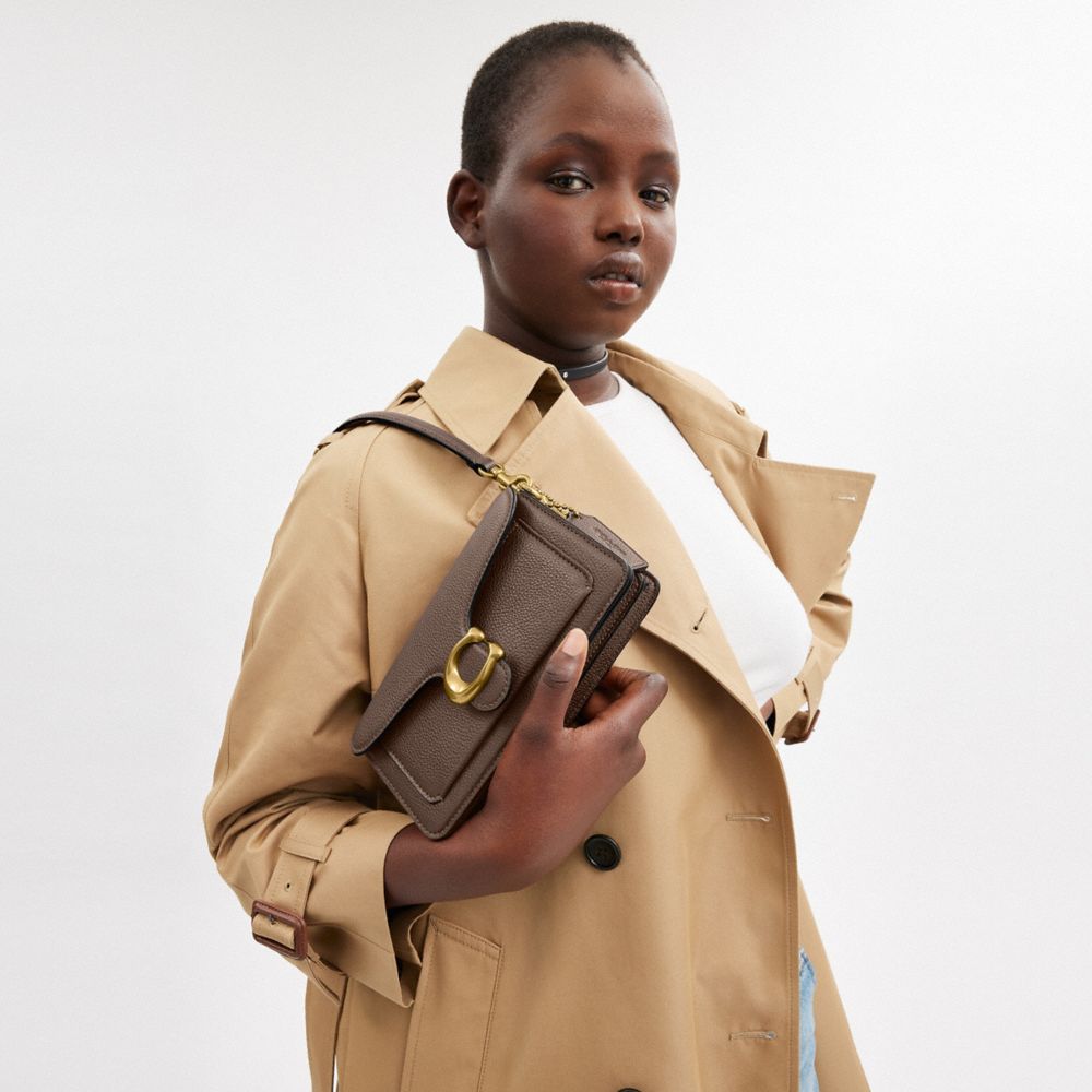 Coach Tabby Shoulder Bag 20 In Brass/dark Stone