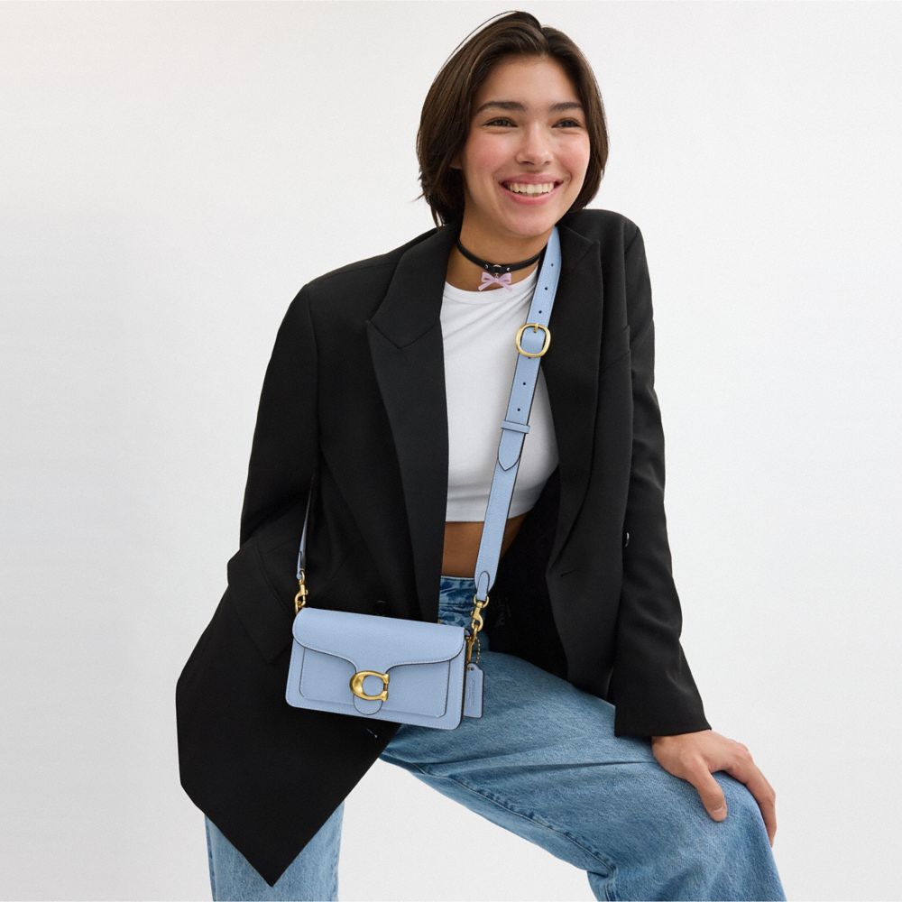 COACH®,Tabby Shoulder Bag 20,Leather,Shoulder Bag,Embossed,Metal,Logo,Day Party,