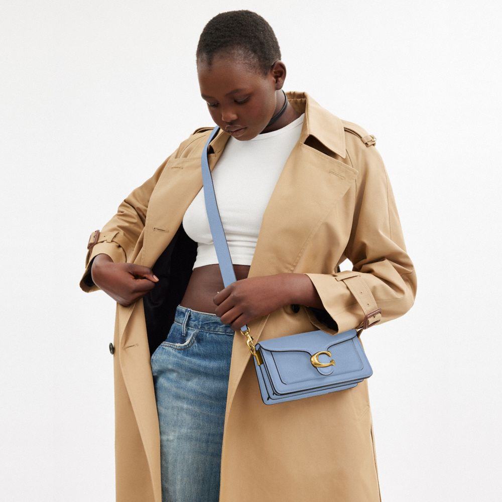 COACH®,Tabby Shoulder Bag 20,Leather,Shoulder Bag,Embossed,Metal,Logo,Day Party,