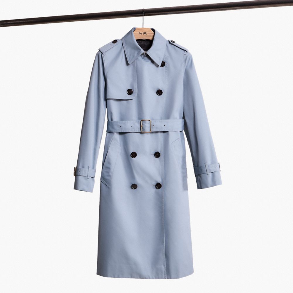 COACH®,Restored Trench Coat,,Front View