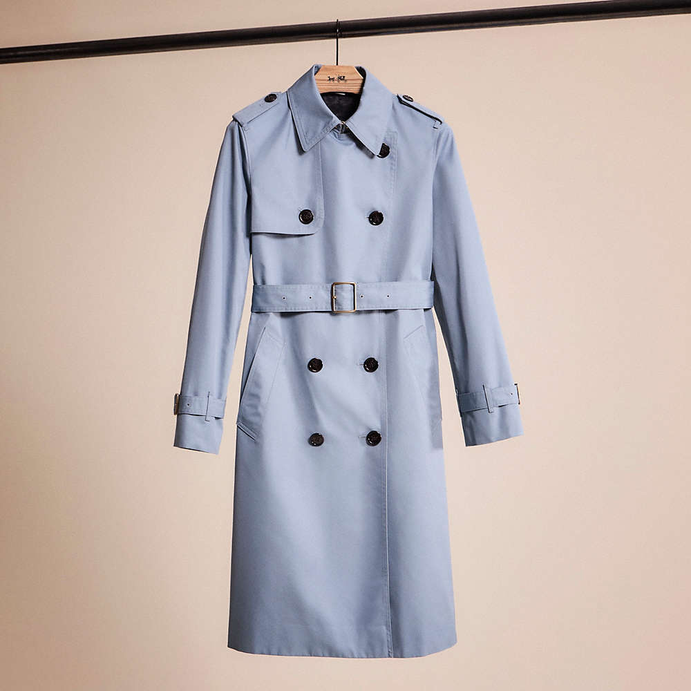 Coach Restored Trench Coat In Blue