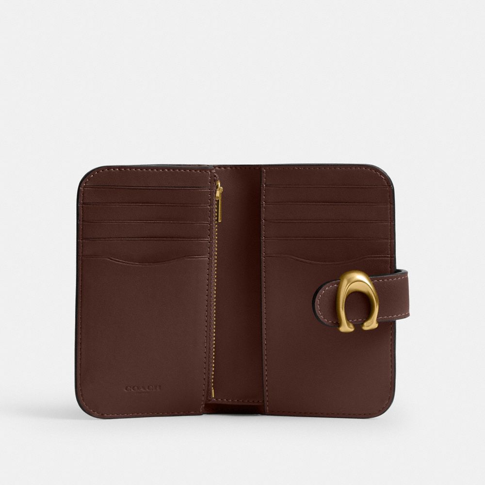 COACH®,Tabby Wallet,Leather,Bi Fold,Metal,Logo,Casual,,Inside View,Top View