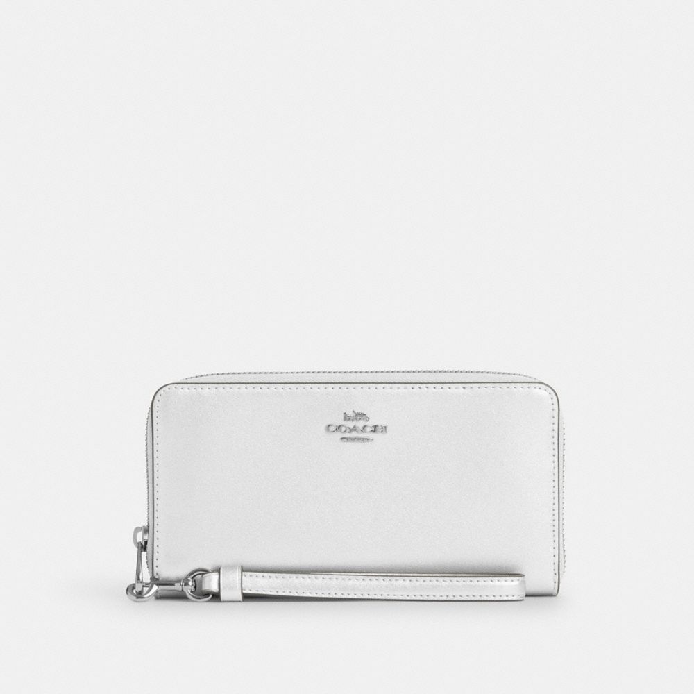 COACH®,Long Zip Around Wallet,,Front View