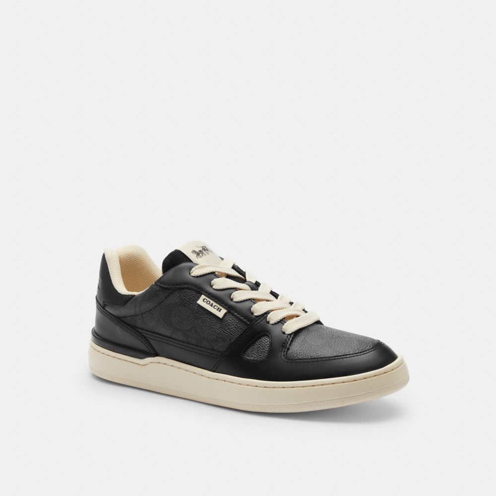 COACH Outlet Clip Court Low Top Sneaker In Signature Canvas