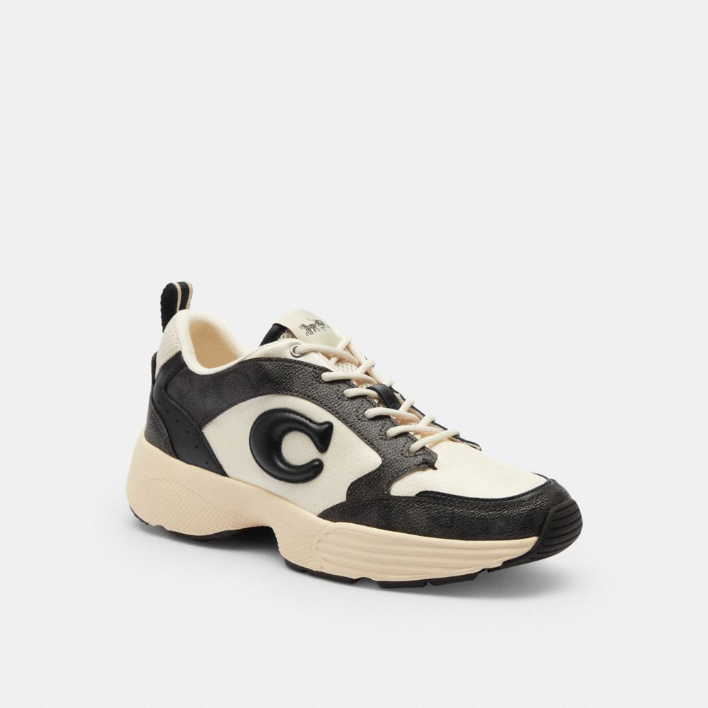 COACH®,Strider Sneaker In Signature Canvas,Multi Color,Front View image number 0