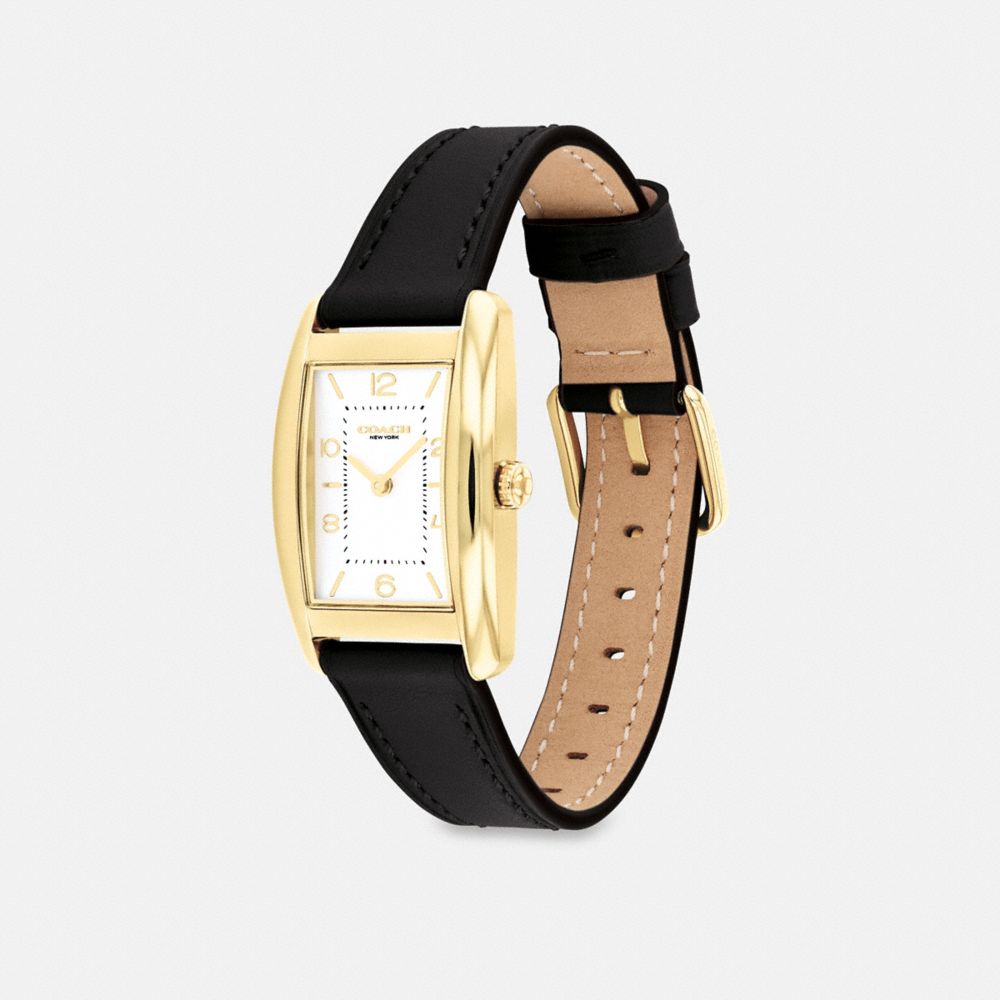 Shop Coach Reese Watch, 24mm X 35mm In Black