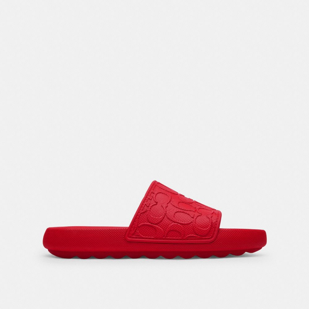 COACH®,Obi Slide,Red,Angle View