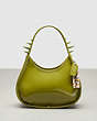 COACH®,Ergo Bag in Crinkle Patent Coachtopia Leather: Spikes,Small,Olive Green,Front View