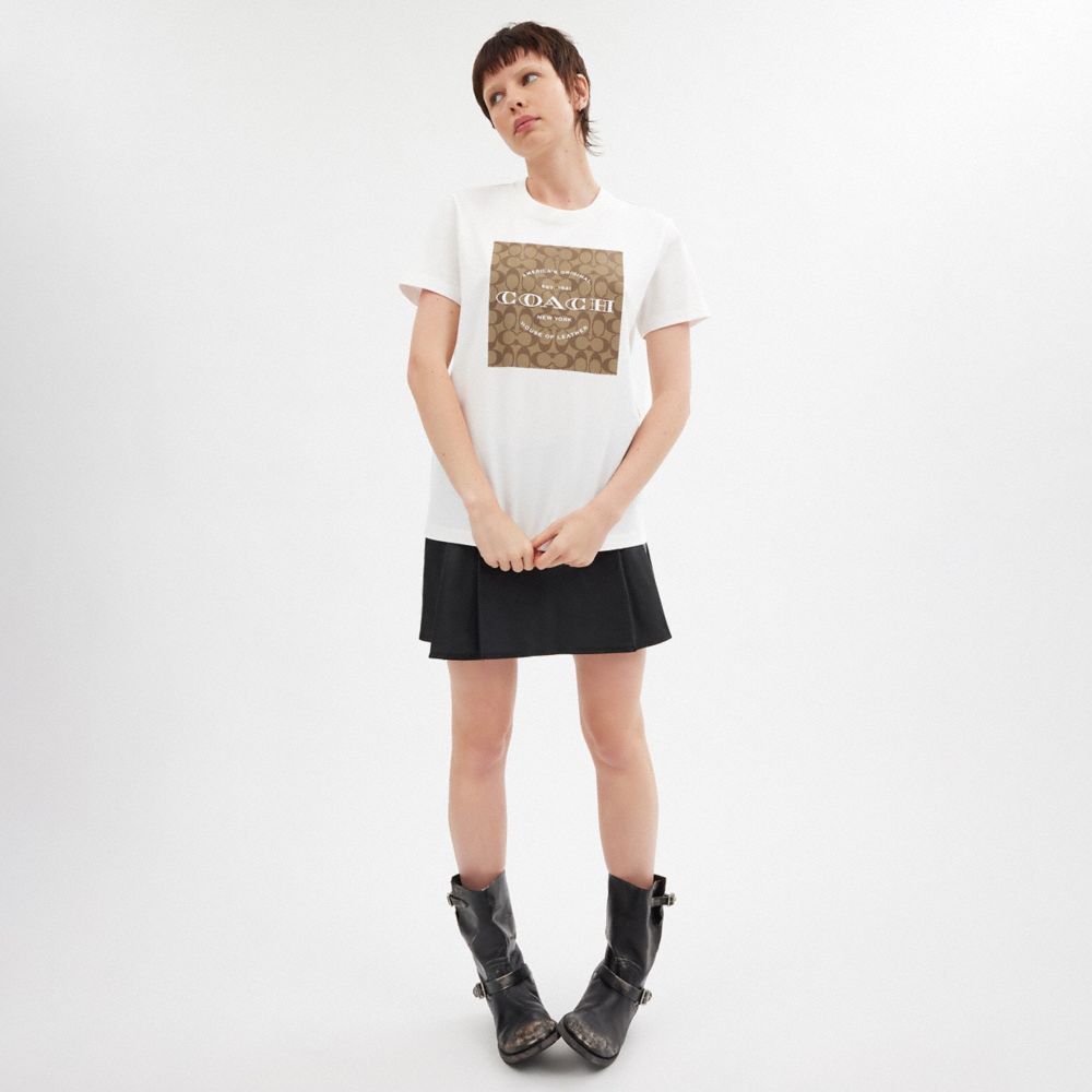 COACH®,Signature T Shirt,,Scale View