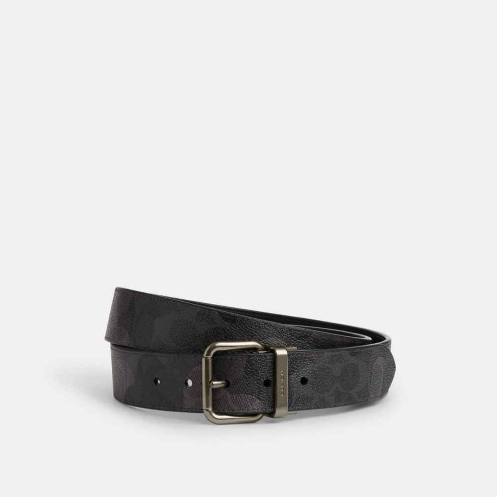 COACH®,Roller Buckle Cut To Size Reversible Belt, 38 Mm,Standard,Casual,,Front View