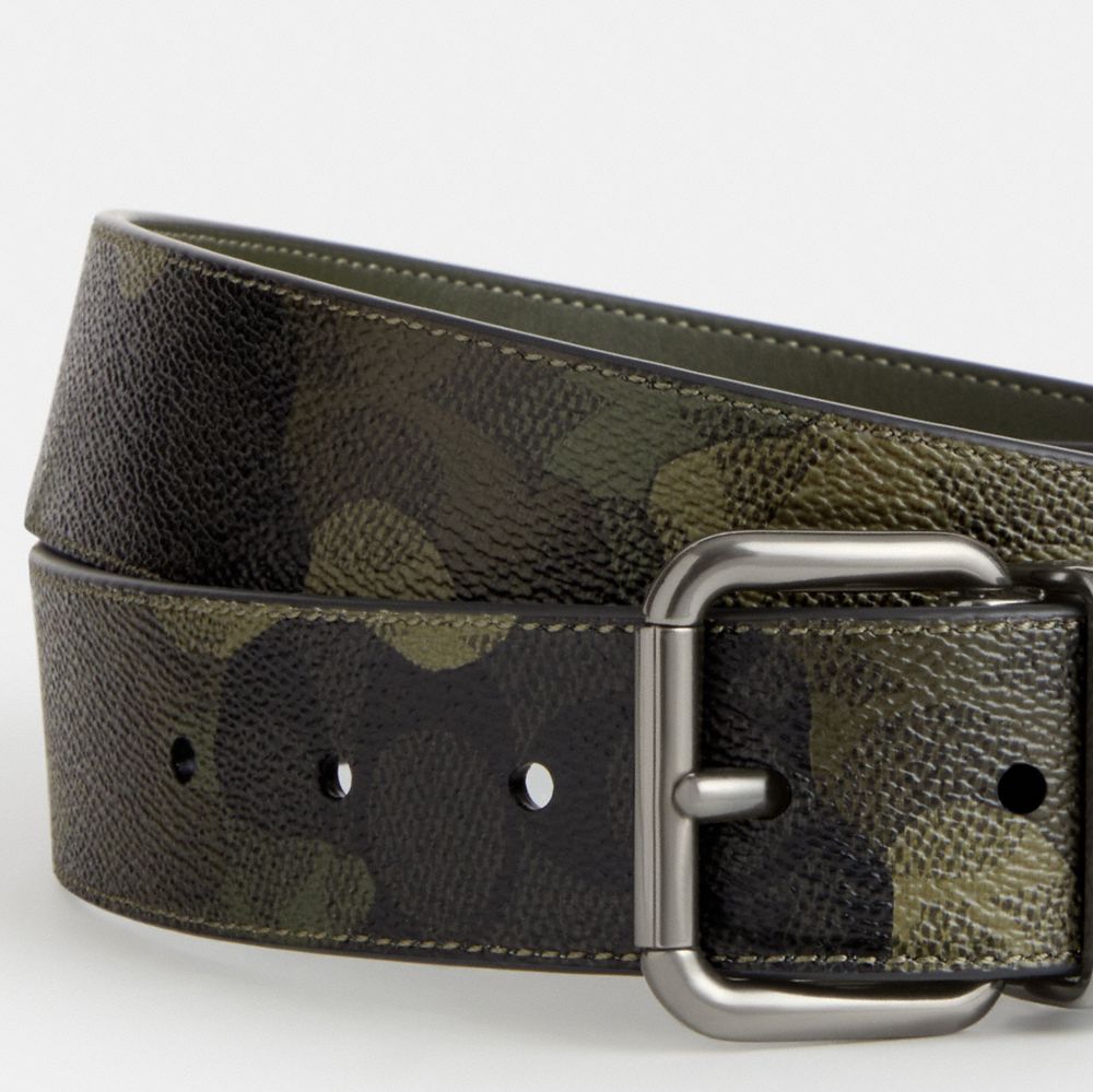 COACH®,Roller Buckle Cut To Size Reversible Belt, 38 Mm,Standard,Casual,Multi Color