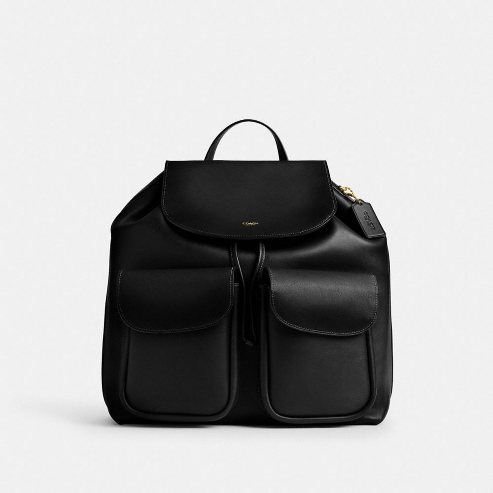 Leather backpack purse coach online