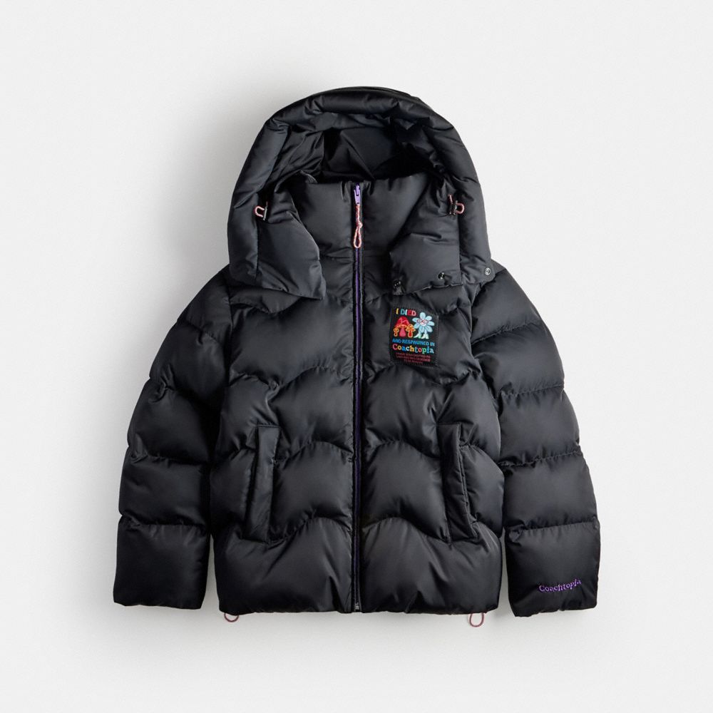 COACH®,Coachtopia Loop Puffer Jacket,,Front View