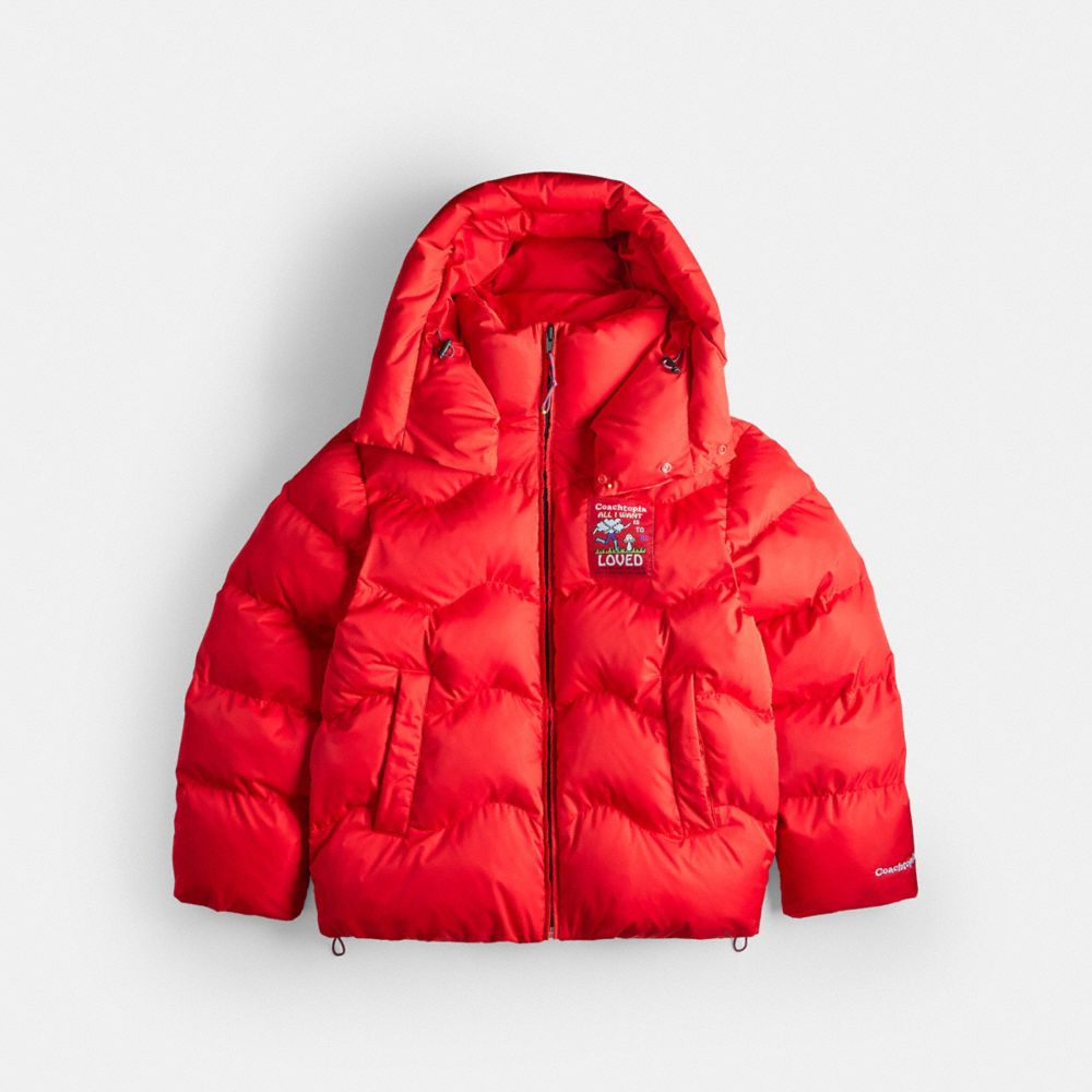 COACH®,Coachtopia Loop Puffer Jacket,,Front View