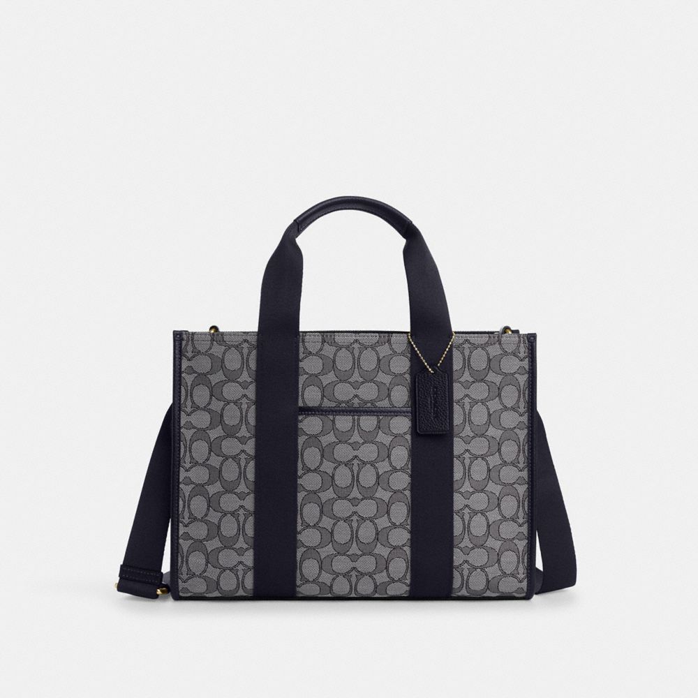 Coach jacquard tote best sale