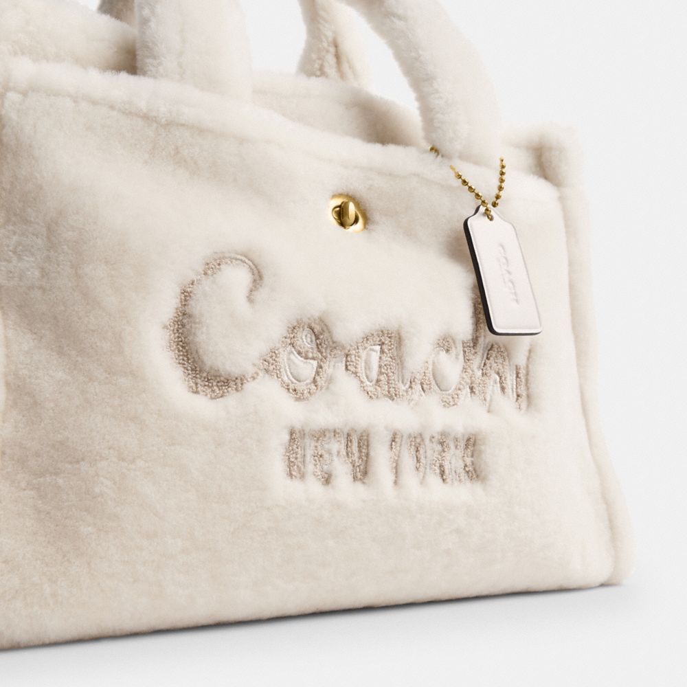 Coach Cargo Tote Bag Brass chalk