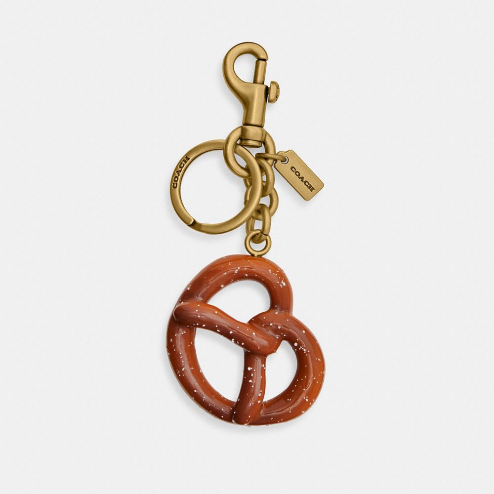 Brass Multi Small Pretzel Bag Charm