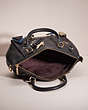 COACH®,UPCRAFTED ELISE SATCHEL,Sweet Nostalgia,Gold/Black,Inside View,Top View