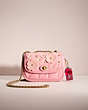 COACH®,UPCRAFTED PILLOW MADISON SHOULDER BAG 18 WITH QUILTING,Sweet Nostalgia,Brass/Bubblegum,Front View