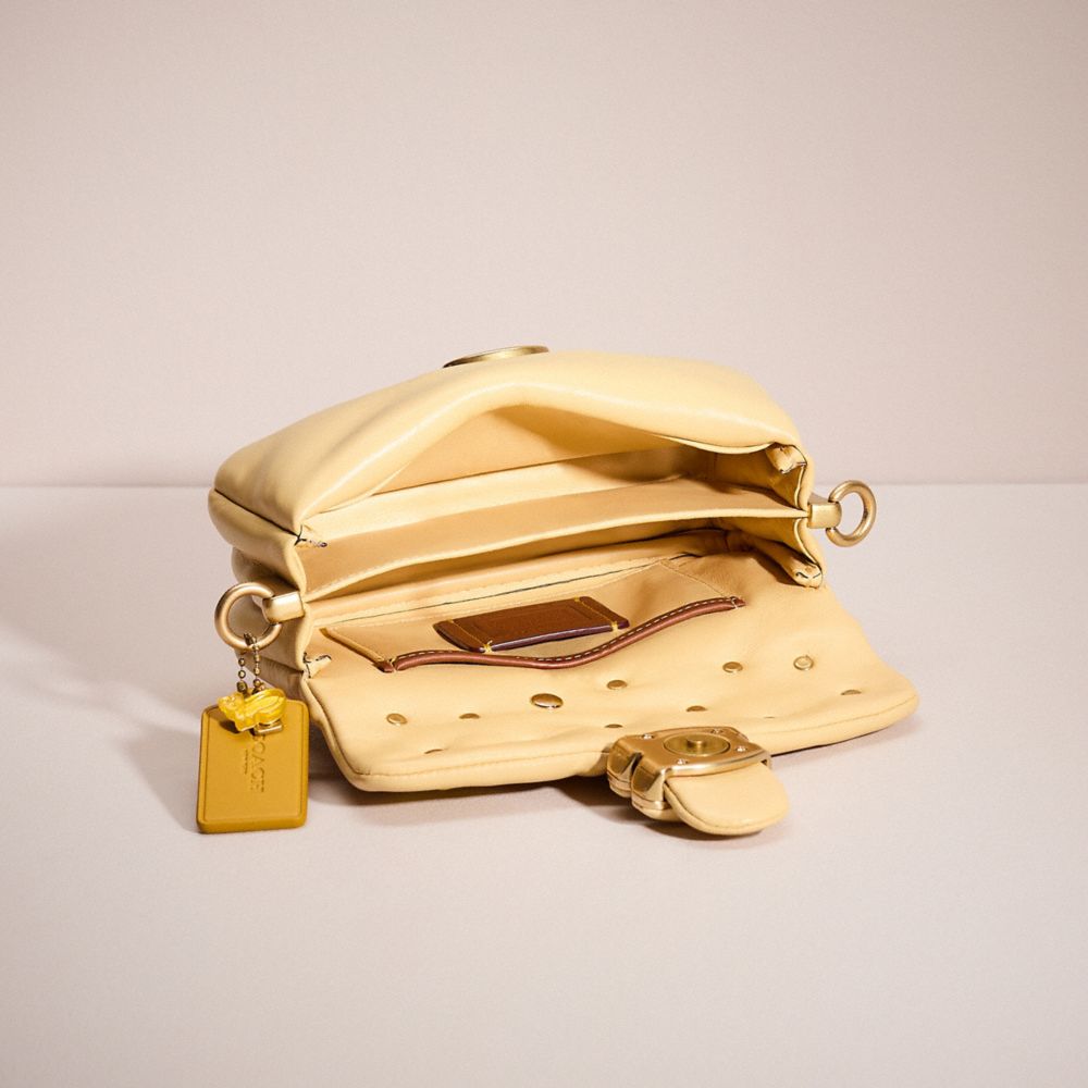 COACH®,UPCRAFTED PILLOW TABBY SHOULDER BAG 18,Sweet Nostalgia,Brass/Vanilla,Inside View,Top View