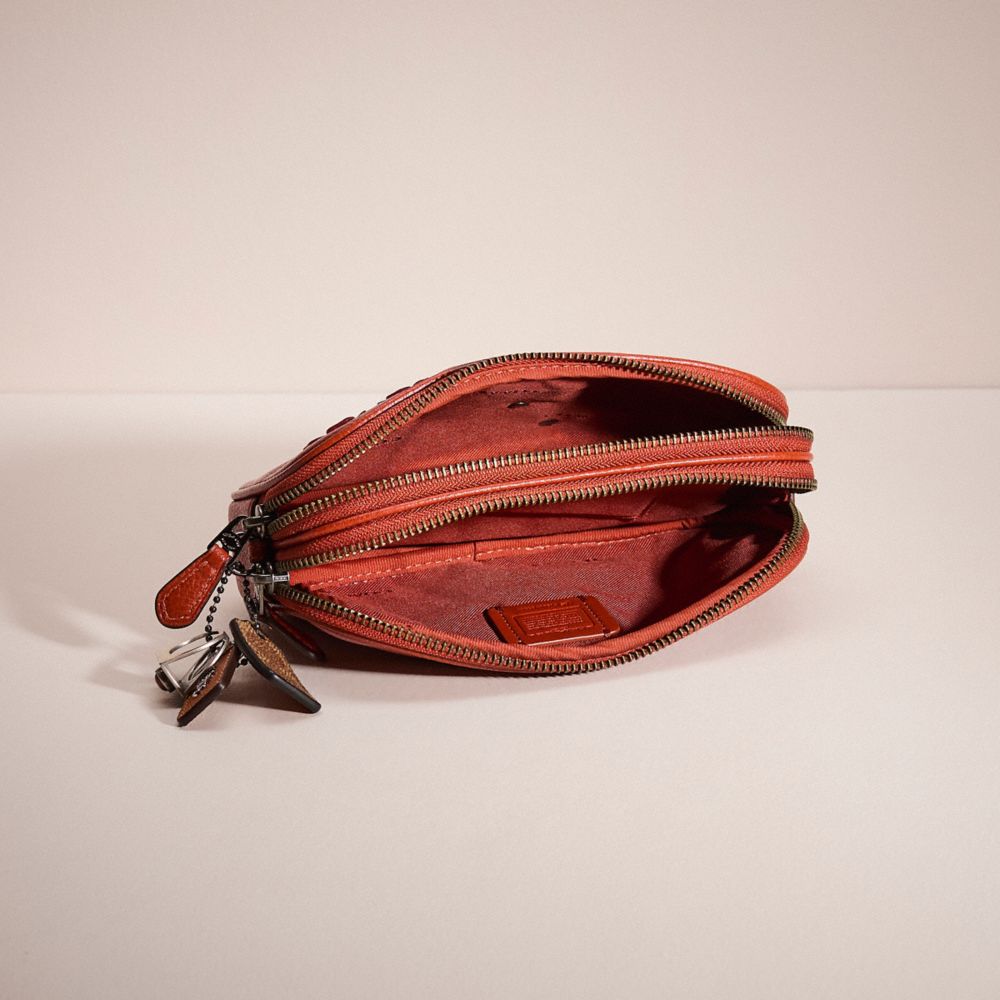 COACH®,Upcrafted Sadie Crossbody Clutch,,Inside View,Top View