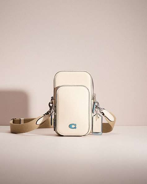 COACH®,UPCRAFTED PHONE CROSSBODY,Sweet Nostalgia,Chalk,Front View
