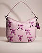 COACH®,UPCRAFTED SOFT TABBY HOBO,Sweet Nostalgia,Pewter/Ice Purple,Front View