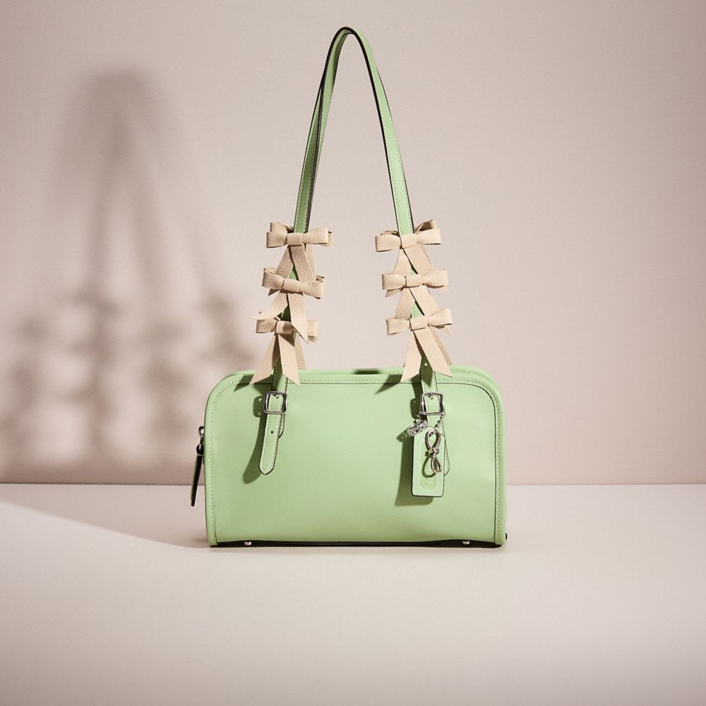 COACH®,UPCRAFTED SWING ZIP,Sweet Nostalgia,Silver/Pale Pistachio,Front View
