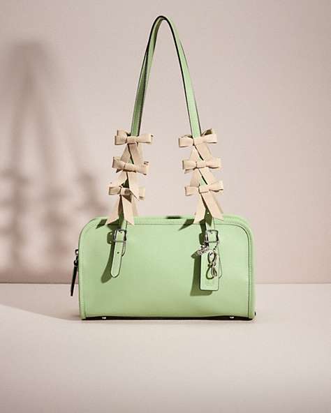 COACH®,UPCRAFTED SWING ZIP,Sweet Nostalgia,Silver/Pale Pistachio,Front View
