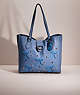 COACH®,UPCRAFTED THEO TOTE,Sweet Nostalgia,Pewter/Washed Chambray,Front View