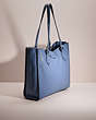 COACH®,UPCRAFTED THEO TOTE,Sweet Nostalgia,Pewter/Washed Chambray,Angle View