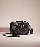 COACH®,UPCRAFTED PILLOW MADISON SHOULDER BAG 18 WITH QUILTING,Sweet Nostalgia,Pewter/Black,Front View