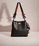 COACH®,UPCRAFTED WILLOW BUCKET BAG,Sweet Nostalgia,Brass/Black,Front View