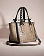 COACH®,UPCRAFTED MINI CROSBY CARRYALL,Sweet Nostalgia,Silver/Mink,Angle View