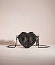 COACH®,UPCRAFTED HEART CROSSBODY 14,Sweet Nostalgia,Pewter/Black,Front View