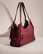 COACH®,UPCRAFTED LORI SHOULDER BAG WITH SNAKESKIN DETAIL,Brass/Wine,Angle View