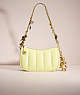 COACH®,UPCRAFTED SWINGER 20 WITH QUILTING,Brass/Pale Lime,Front View