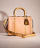 COACH®,UPCRAFTED ROGUE 25 IN ORIGINAL NATURAL LEATHER,Brass/Turmeric Root,Front View