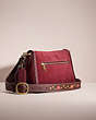 COACH®,UPCRAFTED SOFT TABBY SHOULDER BAG WITH BRAID,Brass/Wine,Angle View