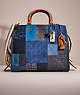 COACH®,UPCRAFTED ROGUE BAG,Light Gold/Multicolor,Front View