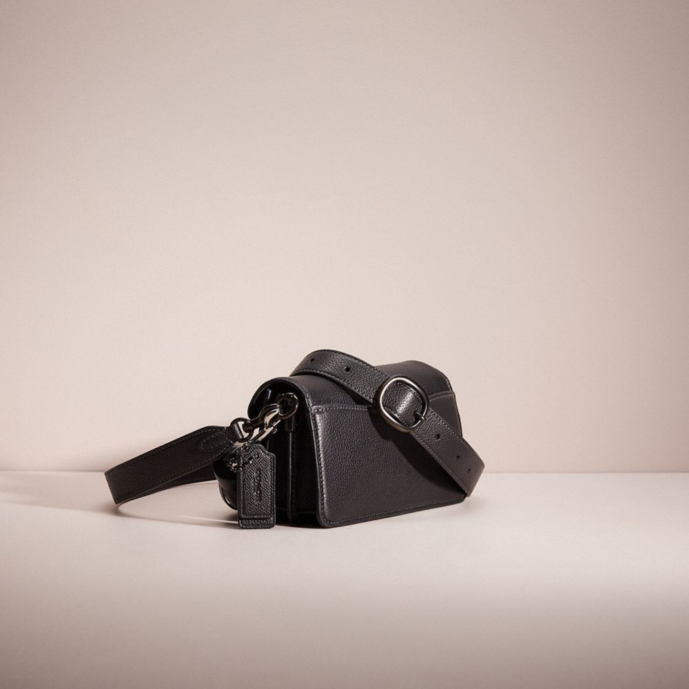 Shop Coach Upcrafted Tabby Shoulder Bag 20 In Pewter/black