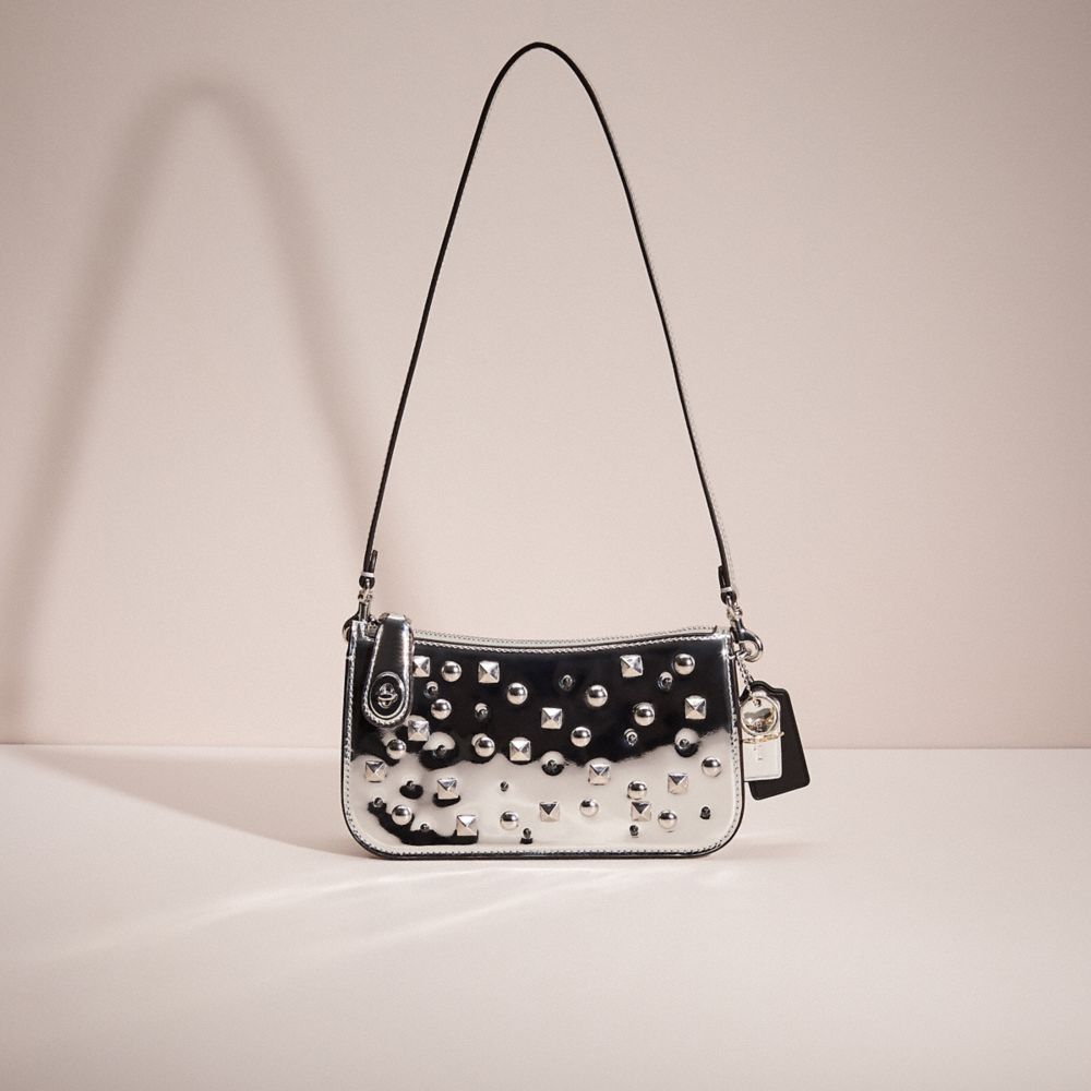 coach crossbody metallic