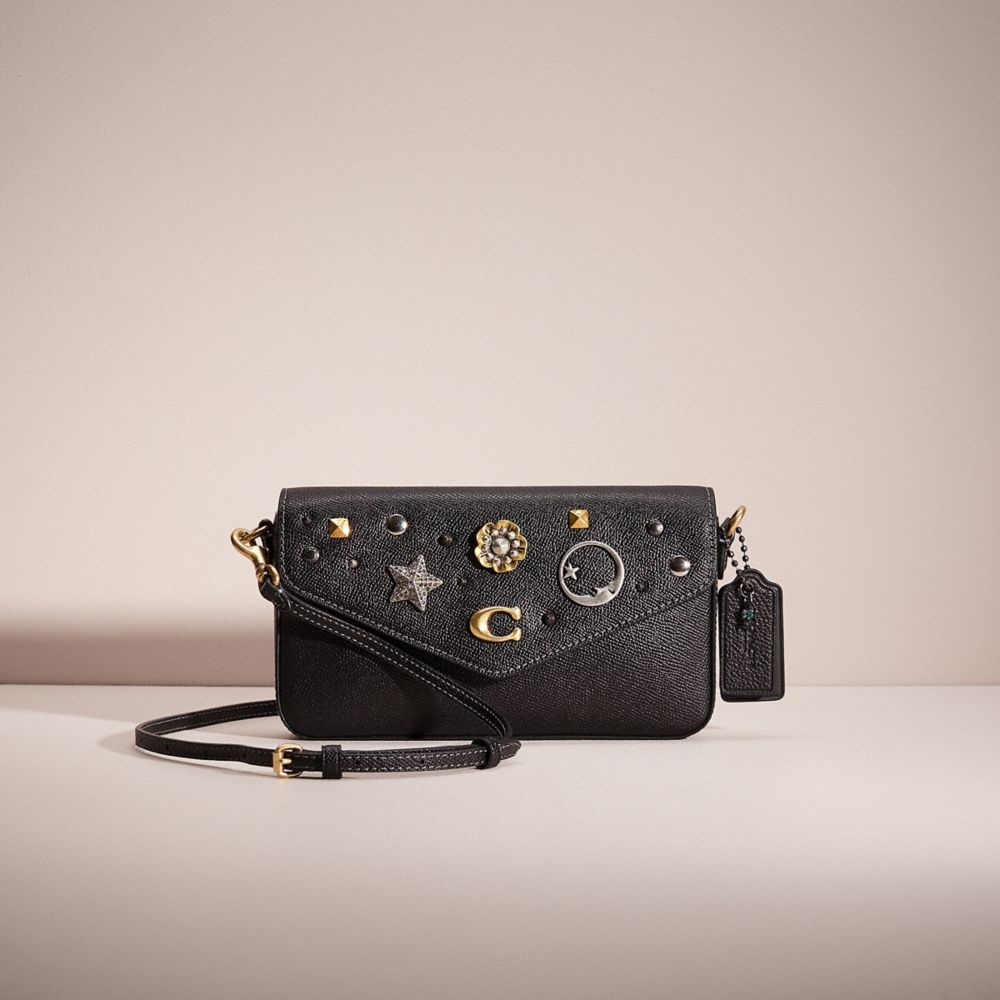 COACH®,UPCRAFTED WYN CROSSBODY,Brass/Black,Front View